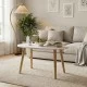 Βοηθητικό Τραπεζάκι  VELIRA Δρυς/Λευκό MDF/Ξύλο 60x40x41.5cm