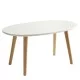 Βοηθητικό Τραπεζάκι  VELIRA Δρυς/Λευκό MDF/Ξύλο 60x40x41.5cm