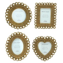 Κορνίζα  Χρυσό Polyresin 6x9cm Σε 4 Σχέδια Κορνίζα  Χρυσό Polyresin 6x9cm Σε 4 Σχέδια