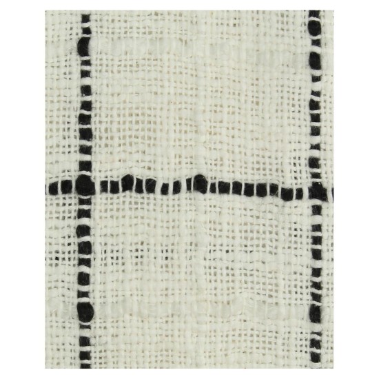 Ριχτάρι  Καρώ Βαμβακερό Μαύρο 130x170cm