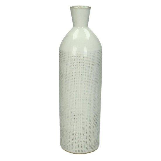 Βάζο ArteLibre Λευκό Πέτρα 9.3x9.3x32cm - ART-05152128