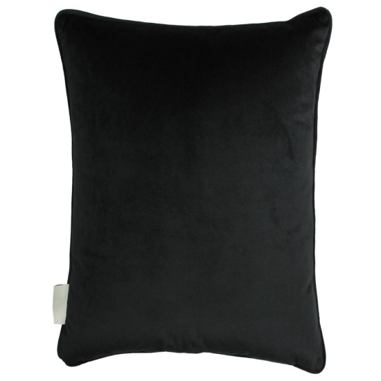 Μαξιλάρι Με Σχέδιο Τριαντάφυλλο Μαύρο Polyester 43x43cm Μαξιλάρι Με Σχέδιο Τριαντάφυλλο Μαύρο Polyester 43x43cm