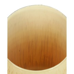 Κηροπήγιο  Πορτοκαλί Γυαλί 23x23x23cm Κηροπήγιο  Πορτοκαλί Γυαλί 23x23x23cm