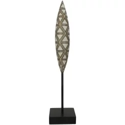 Διακοσμητικό  Tribal Καφέ Polyresin 10X10X45cm