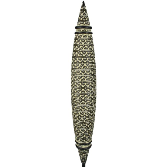 Διακοσμητικό Tribal Μαύρο Polyresin 10x10x45cm Διακοσμητικό Tribal Μαύρο Polyresin 10x10x45cm