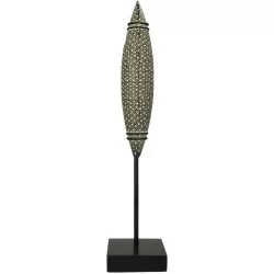 Διακοσμητικό  Tribal Μαύρο Polyresin 10x10x45cm