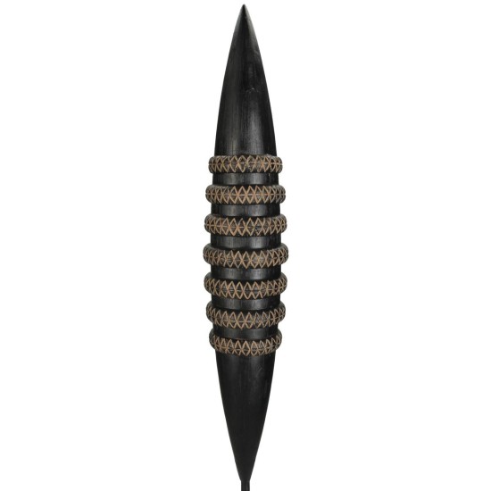 Διακοσμητικό Tribal Μαύρο Polyresin 10x10x55cm Διακοσμητικό Tribal Μαύρο Polyresin 10x10x55cm