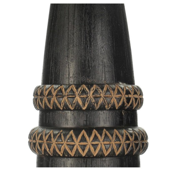 Διακοσμητικό Tribal Μαύρο Polyresin 10x10x55cm Διακοσμητικό Tribal Μαύρο Polyresin 10x10x55cm