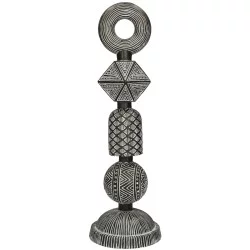 Διακοσμητικό  Tribal Καφέ Polyresin 13X13X41cm