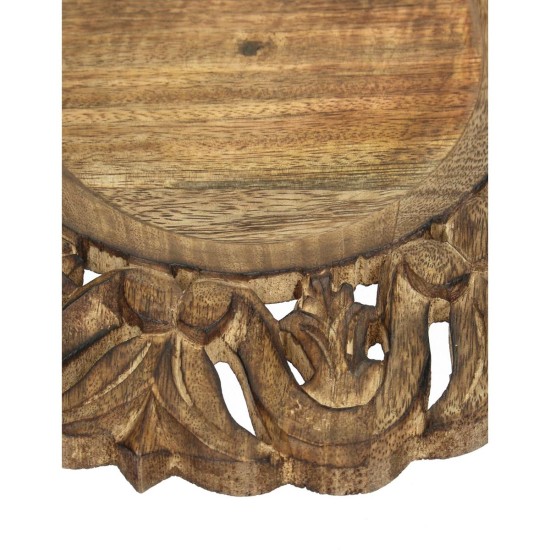 Δίσκος Ξύλο Καφέ 30x30x2.5cm Δίσκος Ξύλο Καφέ 30x30x2.5cm