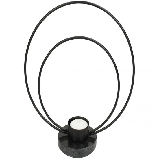 Κηροπήγιο ArteLibre Μαύρο Μέταλλο 21x8.5x23cm - ART-05153656