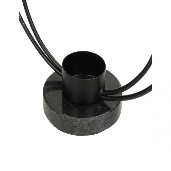 Κηροπήγιο ArteLibre Μαύρο Μέταλλο 21x8.5x23cm - ART-05153656