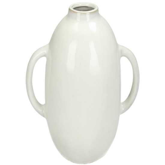 Βάζο Πρόσωπο Λευκό Κεραμικό 19x12.7x18.6cm Βάζο Πρόσωπο Λευκό Κεραμικό 19x12.7x18.6cm