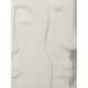 Βάζο Πρόσωπο Λευκό Κεραμικό 17.5x9.3x20.8cm Βάζο Πρόσωπο Λευκό Κεραμικό 17.5x9.3x20.8cm