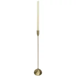 Κηροπήγιο  Χρυσό Αλουμίνιο 11.5x11.5x43cm