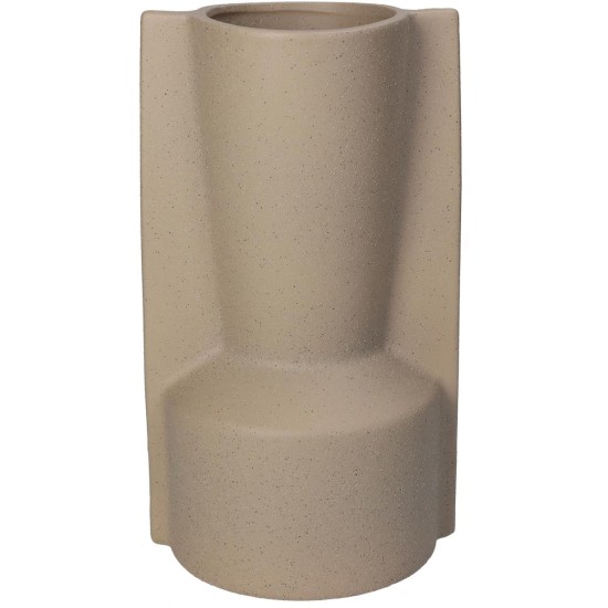 Βάζο Μπεζ Κεραμικό 13.5x12x24cm Βάζο Μπεζ Κεραμικό 13.5x12x24cm