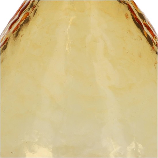 Βάζο Ώχρα Ανακυκλωμένο Γυαλί 15.2x15.2x25.4cm Βάζο Ώχρα Ανακυκλωμένο Γυαλί 15.2x15.2x25.4cm