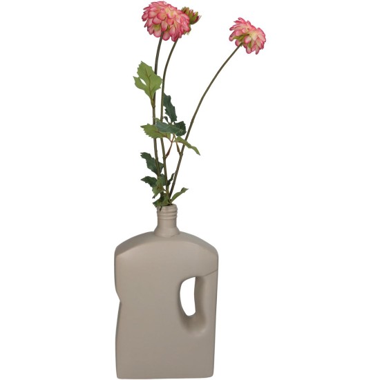 Βάζο Μπουκάλι Μπεζ Κεραμικό 16x8.3x28.5cm Βάζο Μπουκάλι Μπεζ Κεραμικό 16x8.3x28.5cm