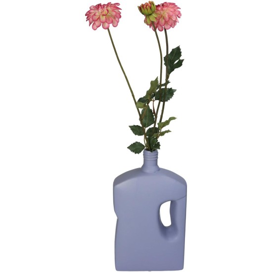Βάζο Μπουκάλι Λιλά Κεραμικό 16x8.3x28.5cm Βάζο Μπουκάλι Λιλά Κεραμικό 16x8.3x28.5cm
