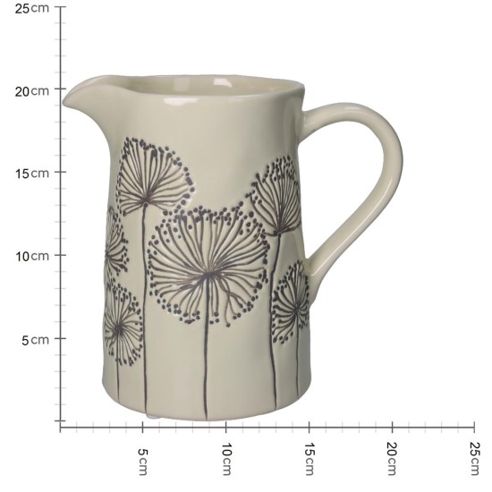 Βάζο Πικραλίδα Ιβουάρ Κεραμικό 21.5x13.5x20.5cm Βάζο Πικραλίδα Ιβουάρ Κεραμικό 21.5x13.5x20.5cm