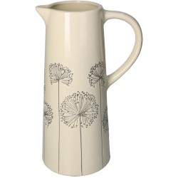 Βάζο  Πικραλίδα Ιβουάρ Κεραμικό 18.5x13.5x30cm