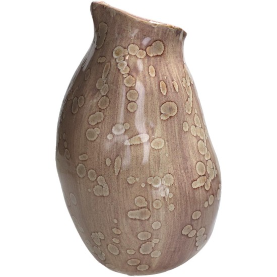 Βάζο Μοβ Κεραμικό 19.5x19.5x31cm Βάζο Μοβ Κεραμικό 19.5x19.5x31cm