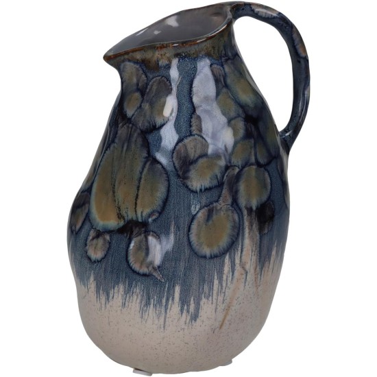 Βάζο Μπλε Κεραμικό 13.5x11.5x19cm Βάζο Μπλε Κεραμικό 13.5x11.5x19cm