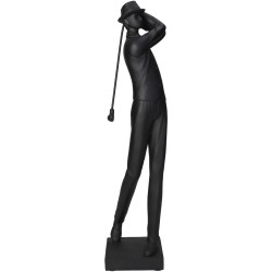 Διακοσμητικό  Παίχτης Του Γκολφ Μαύρο Polyresin 12x9x39cm Διακοσμητικό  Παίχτης Του Γκολφ Μαύρο Polyresin 12x9x39cm