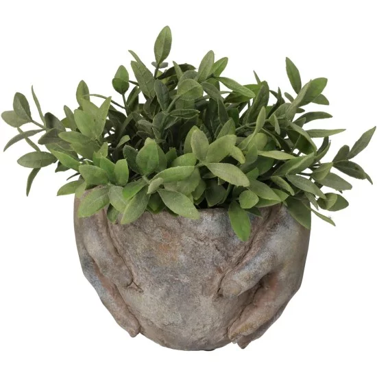 Κασπώ Χέρια Καφέ Τσιμέντο 20.5x15.5x14.5cm Κασπώ Χέρια Καφέ Τσιμέντο 20.5x15.5x14.5cm