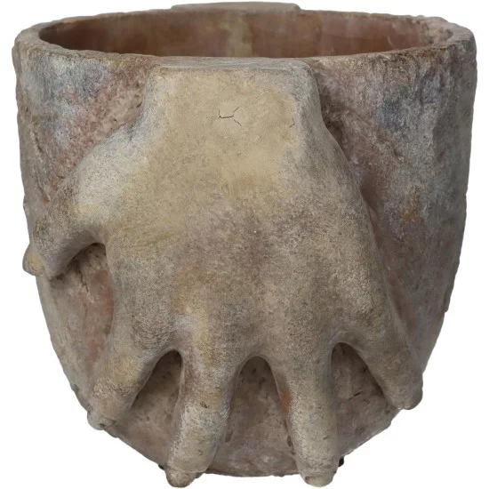 Κασπώ Χέρια Καφέ Τσιμέντο 20.5x15.5x14.5cm Κασπώ Χέρια Καφέ Τσιμέντο 20.5x15.5x14.5cm