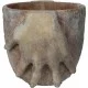 Κασπώ Χέρια Καφέ Τσιμέντο 20.5x15.5x14.5cm Κασπώ Χέρια Καφέ Τσιμέντο 20.5x15.5x14.5cm