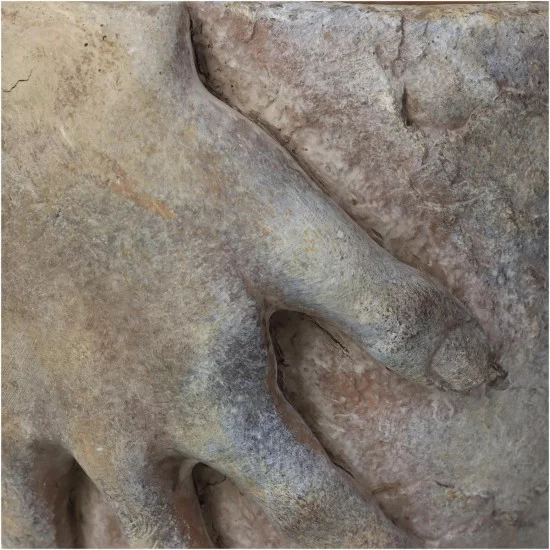 Κασπώ Χέρια Καφέ Τσιμέντο 20.5x15.5x14.5cm Κασπώ Χέρια Καφέ Τσιμέντο 20.5x15.5x14.5cm