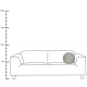 Μαξιλάρι ArteLibre Καθρέπτης Εκρού Βαμβακερό 37x37cm - ART-05154461
