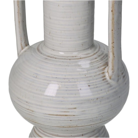 Βάζο Μπεζ Κεραμικό 10.9x10.9x17.9cm Βάζο Μπεζ Κεραμικό 10.9x10.9x17.9cm