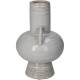 Βάζο Μπεζ Κεραμικό 13.5x13.5x21.4cm Βάζο Μπεζ Κεραμικό 13.5x13.5x21.4cm