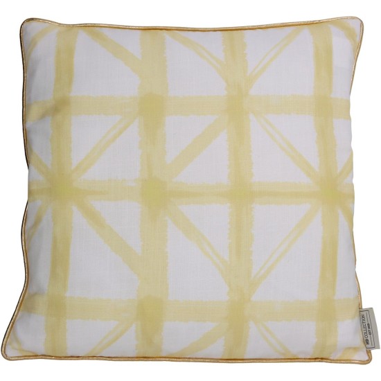 Μαξιλάρι Με Σχέδιο Κίτρινο Polyester 45x45cm Μαξιλάρι Με Σχέδιο Κίτρινο Polyester 45x45cm