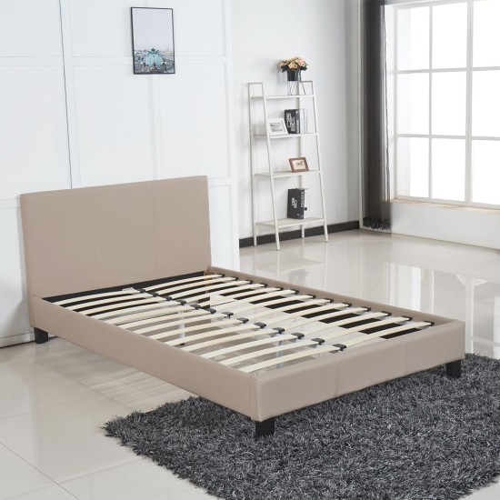 Κρεβάτι AZALEA Capuccino PU 213x131x88cm (Στρώμα 120x200cm) Κρεβάτι AZALEA Capuccino PU 213x131x88cm (Στρώμα 120x200cm)