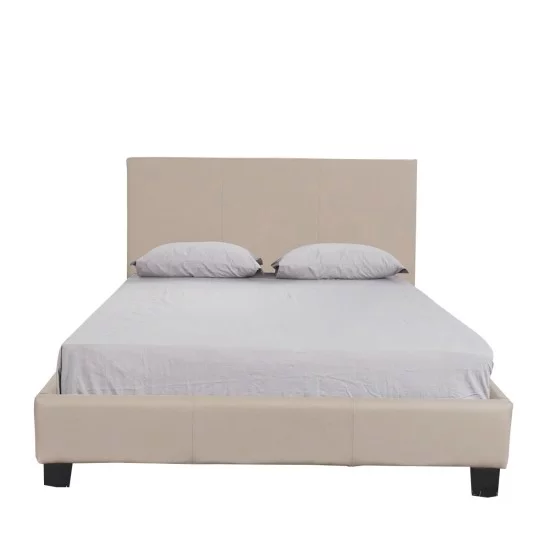 Κρεβάτι  AZALEA Capuccino PU 213x131x88cm (Στρώμα 120x200cm)