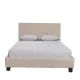Κρεβάτι  AZALEA Capuccino PU 213x131x88cm (Στρώμα 120x200cm)