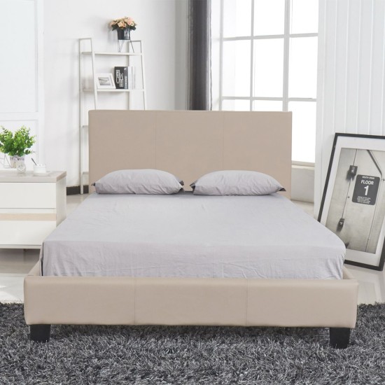 Κρεβάτι AZALEA Capuccino PU 213x131x88cm (Στρώμα 120x200cm) Κρεβάτι AZALEA Capuccino PU 213x131x88cm (Στρώμα 120x200cm)