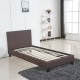 Κρεβάτι AZALEA Σκούρο Καφέ PU 213x101x88cm (Στρώμα 90x200cm) Κρεβάτι AZALEA Σκούρο Καφέ PU 213x101x88cm (Στρώμα 90x200cm)