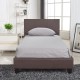 Κρεβάτι AZALEA Σκούρο Καφέ PU 213x101x88cm (Στρώμα 90x200cm) Κρεβάτι AZALEA Σκούρο Καφέ PU 213x101x88cm (Στρώμα 90x200cm)