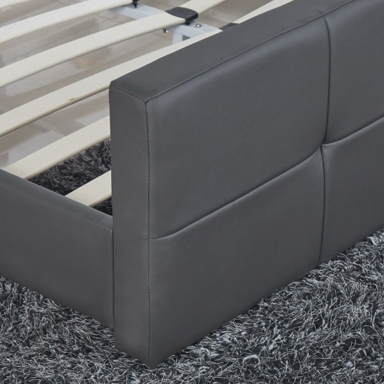 Κρεβάτι ANEMONE Γκρι PU 216x160.5x93cm (Στρώμα 150x200cm) Κρεβάτι ANEMONE Γκρι PU 216x160.5x93cm (Στρώμα 150x200cm)