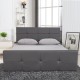Κρεβάτι ANEMONE Γκρι PU 216x160.5x93cm (Στρώμα 150x200cm) Κρεβάτι ANEMONE Γκρι PU 216x160.5x93cm (Στρώμα 150x200cm)