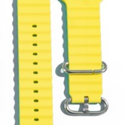 XO BT02B Λουράκι Ρολογιού Σιλικόνης Universal Κίτρινο 42/44/45/49mm