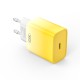 XO CE18 USB-C Φορτιστής Γρήγορης Φόρτισης EU 30W (Κίτρινο)