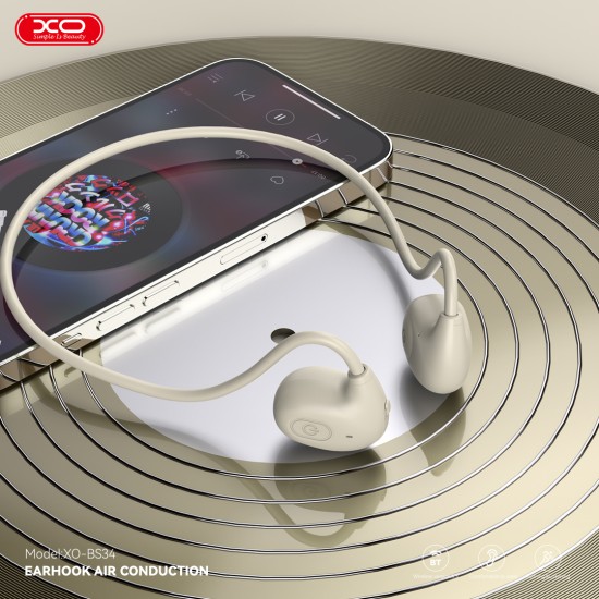 XO BS34 Foton Open Air Conduction Bluetooth Earphones Beige XO BS34 Foton Open Air Conduction Bluetooth Earphones Beige