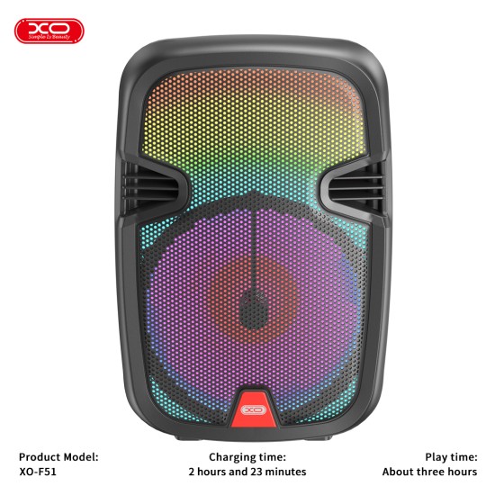 XO F51 Colored Jade Εξωτερικό Ηχείο RGB Bluetooth 10W XO F51 Colored Jade Εξωτερικό Ηχείο RGB Bluetooth 10W