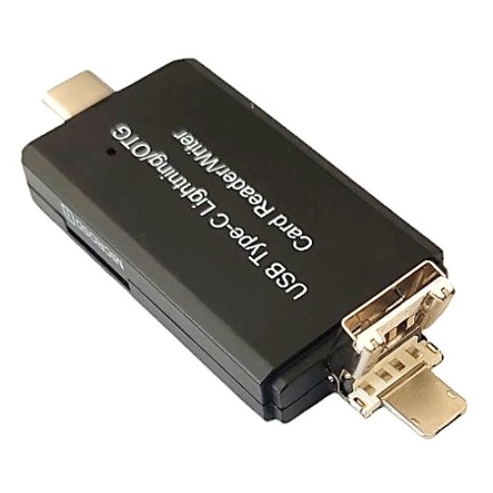 4in1 card reader Micro+2.0 A+Type C+Lightning