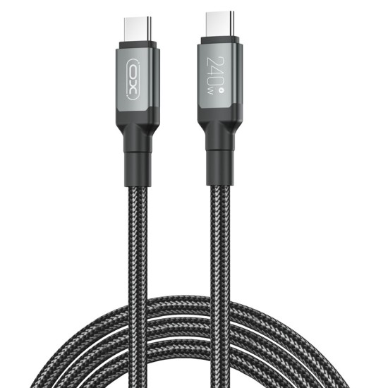 XO NB-Q264B Type-c to Type-c 240W High Power Data Cable 2m